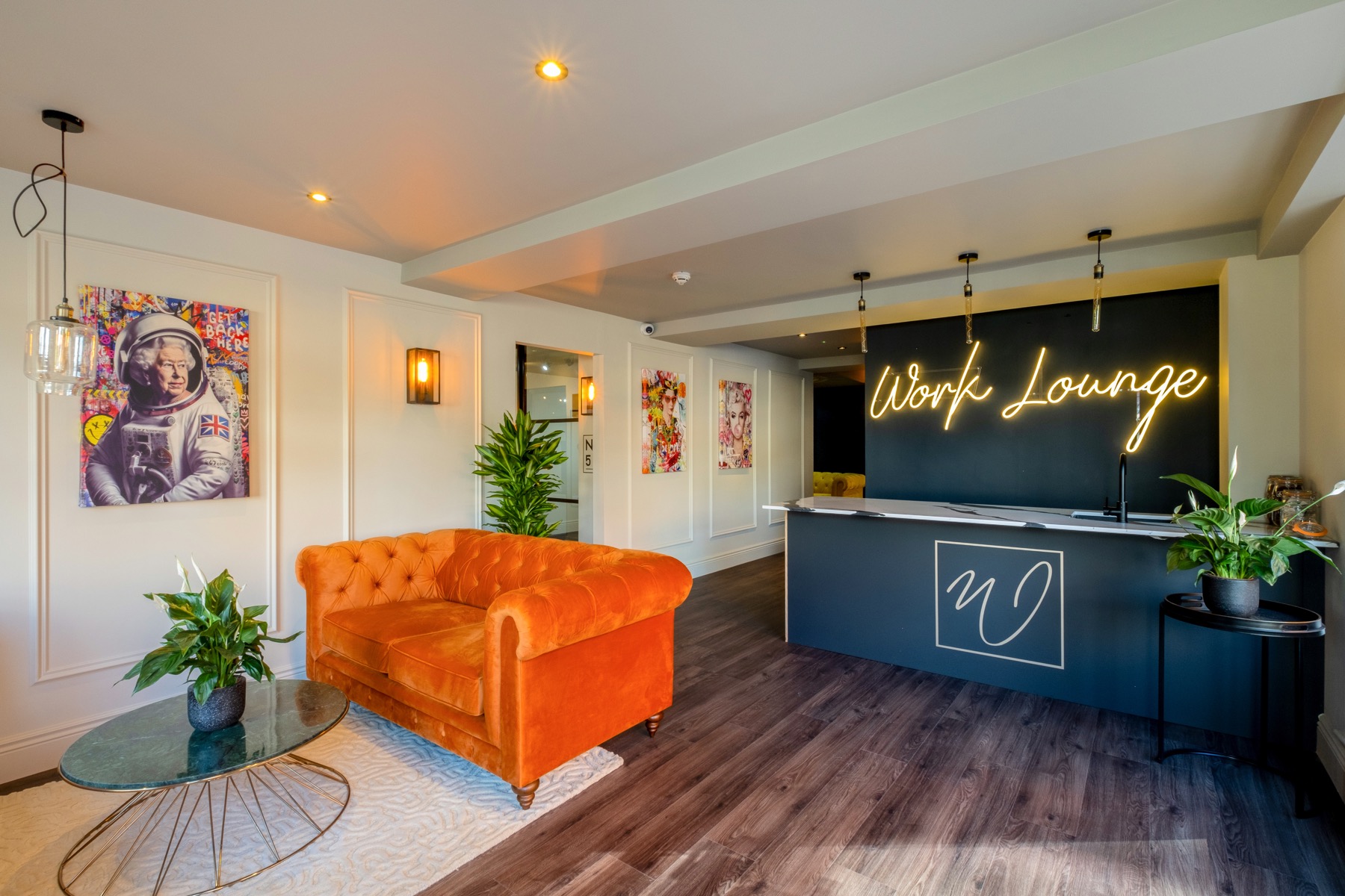 The Foundry kitchen and communal area in Loughborough