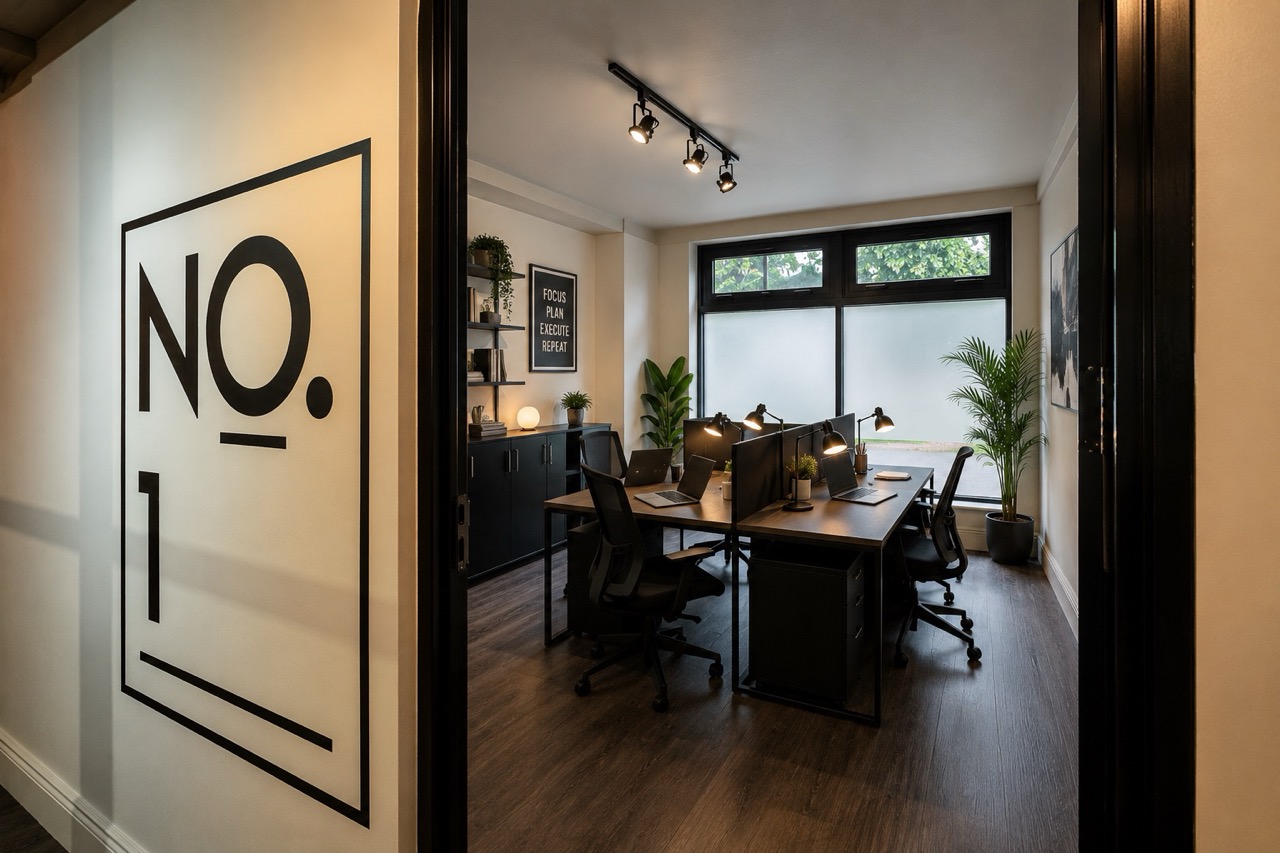 Private office space at The Foundry in Loughborough